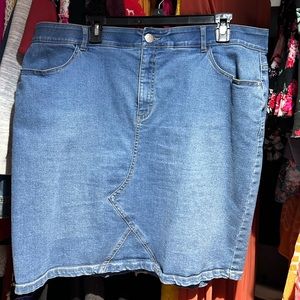 Morgan & Walker Denim Skirt Sz 16W